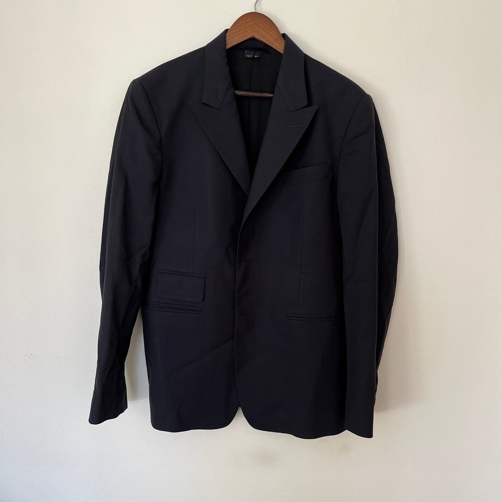 Vivienne Westwood Man Navy Blue 2-Button Blazer Jacket Made in Italy IT 52 US 42 - Picture 1 of 16